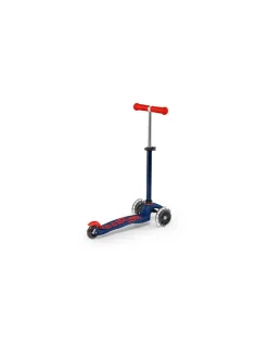 Trottinette Mini Micro Deluxe LED Bleu marine et rouge - Micro Mobility