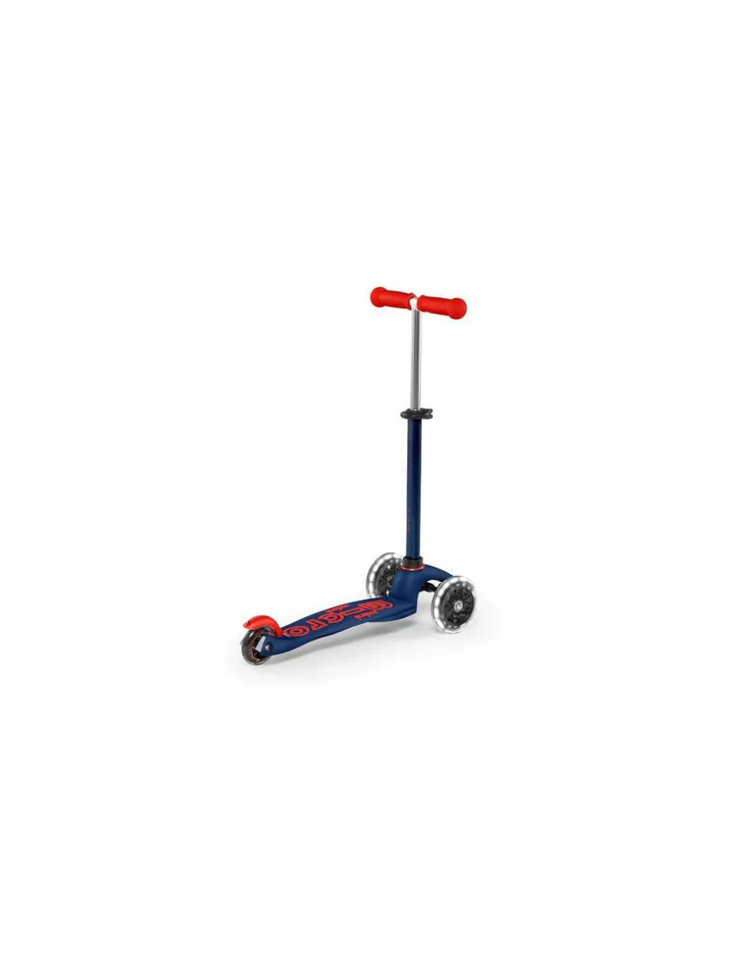 Trottinette Mini Micro Deluxe LED Bleu marine et rouge - Micro Mobility