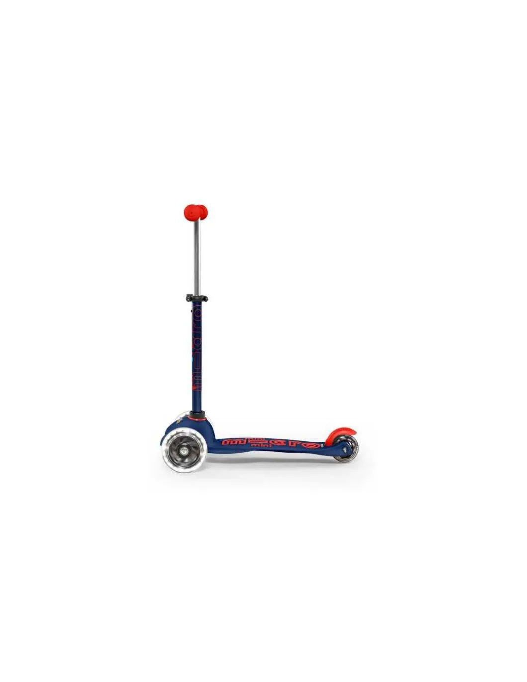 Trottinette Mini Micro Deluxe LED Bleu marine et rouge - Micro Mobility
