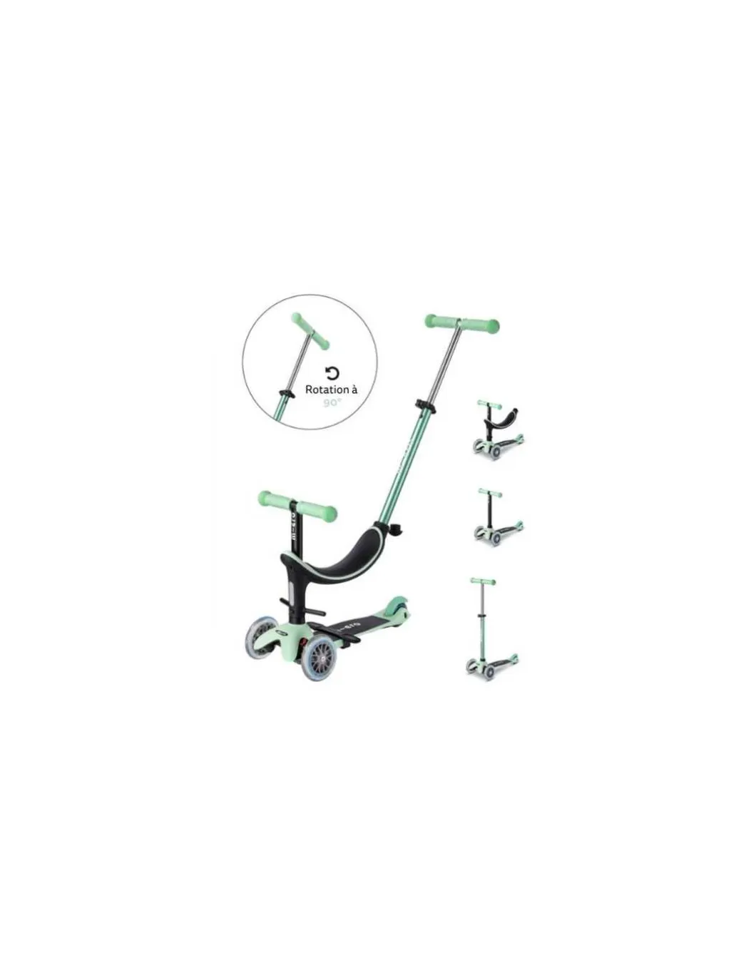 Trottinette Mini Micro Deluxe 3en1 Révolution Mint - Micro Mobility