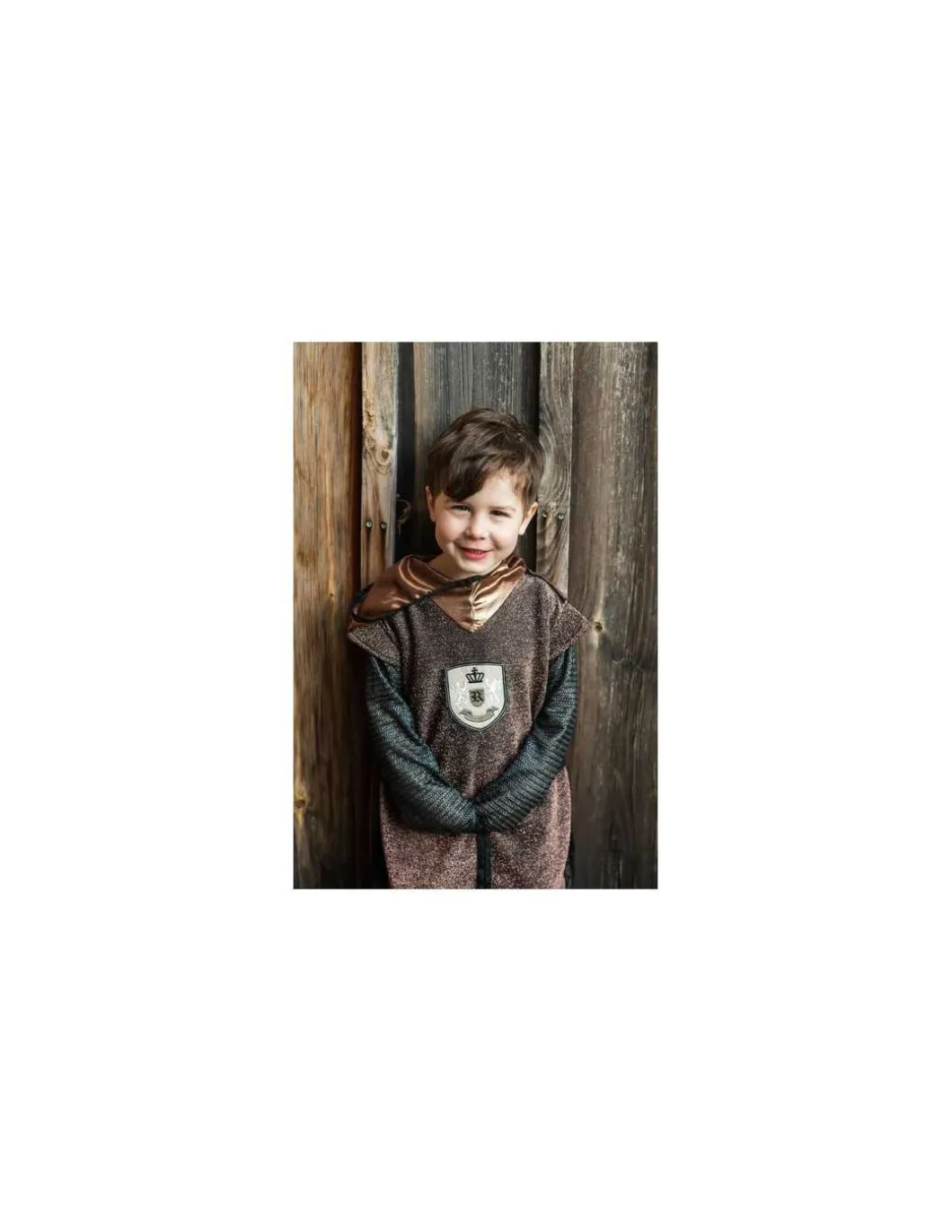 Tunique et cape de chevalier cuivre 4-6 ans - Great Pretenders
