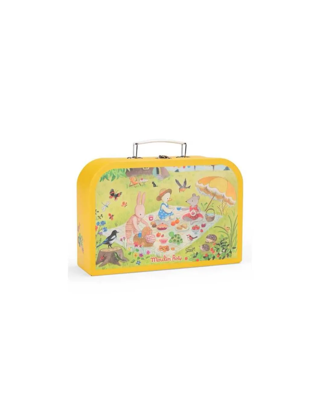 Valise dinette thé métal La Grande Famille - Moulin Roty