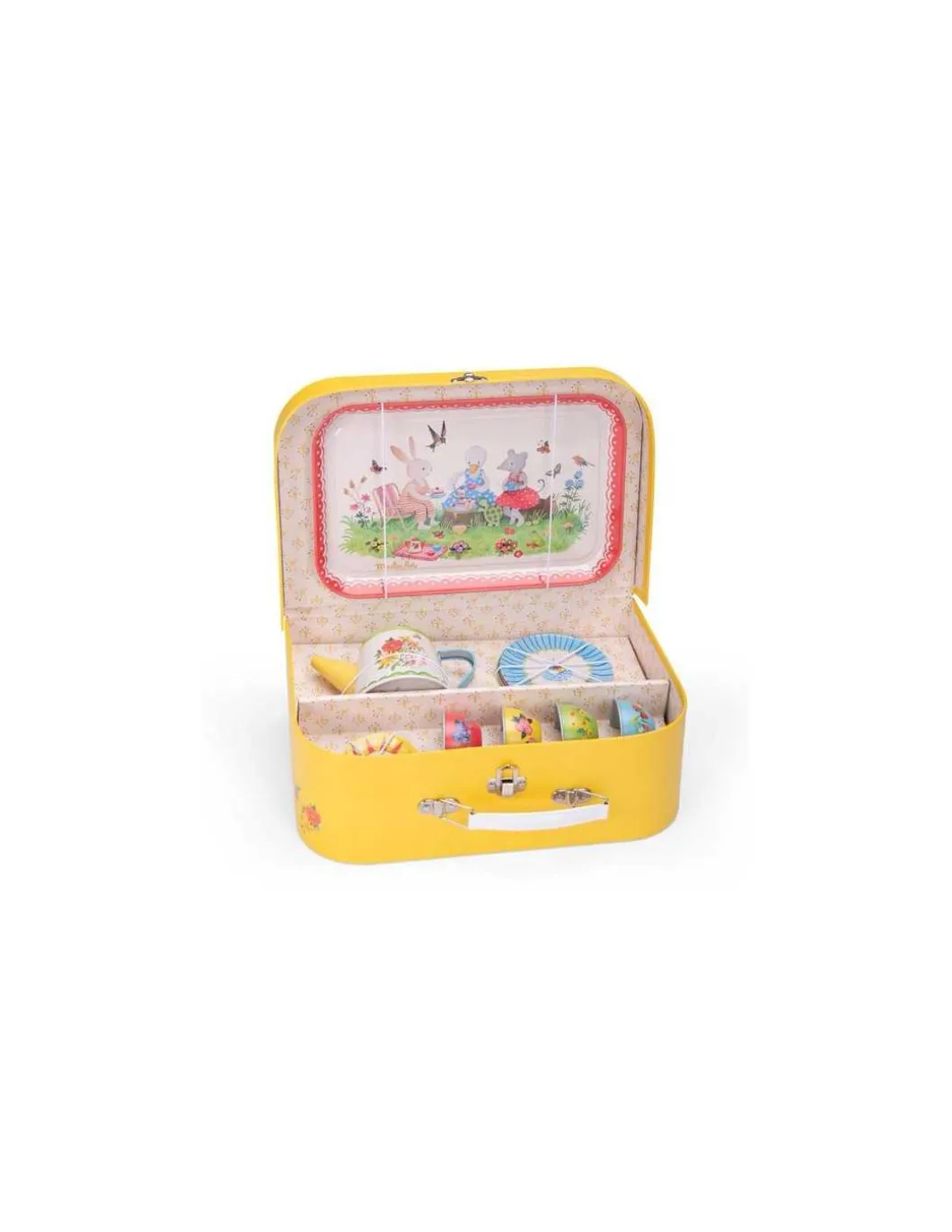 Valise dinette thé métal La Grande Famille - Moulin Roty