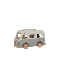 Van retro avec personnages en bois - Little Dutch