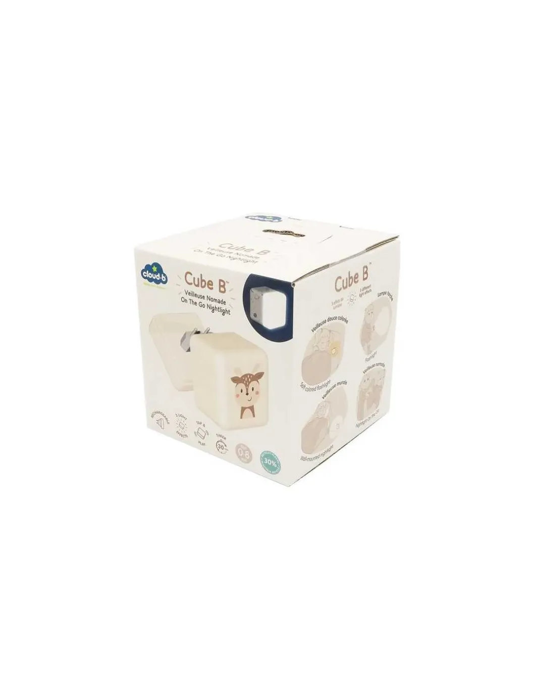 Veilleuse Cube B Finley le faon - Cloud B