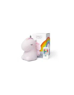 Veilleuse licorne rose pailletée