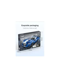 Voiture de course Bleu 325 pièces - CaDA