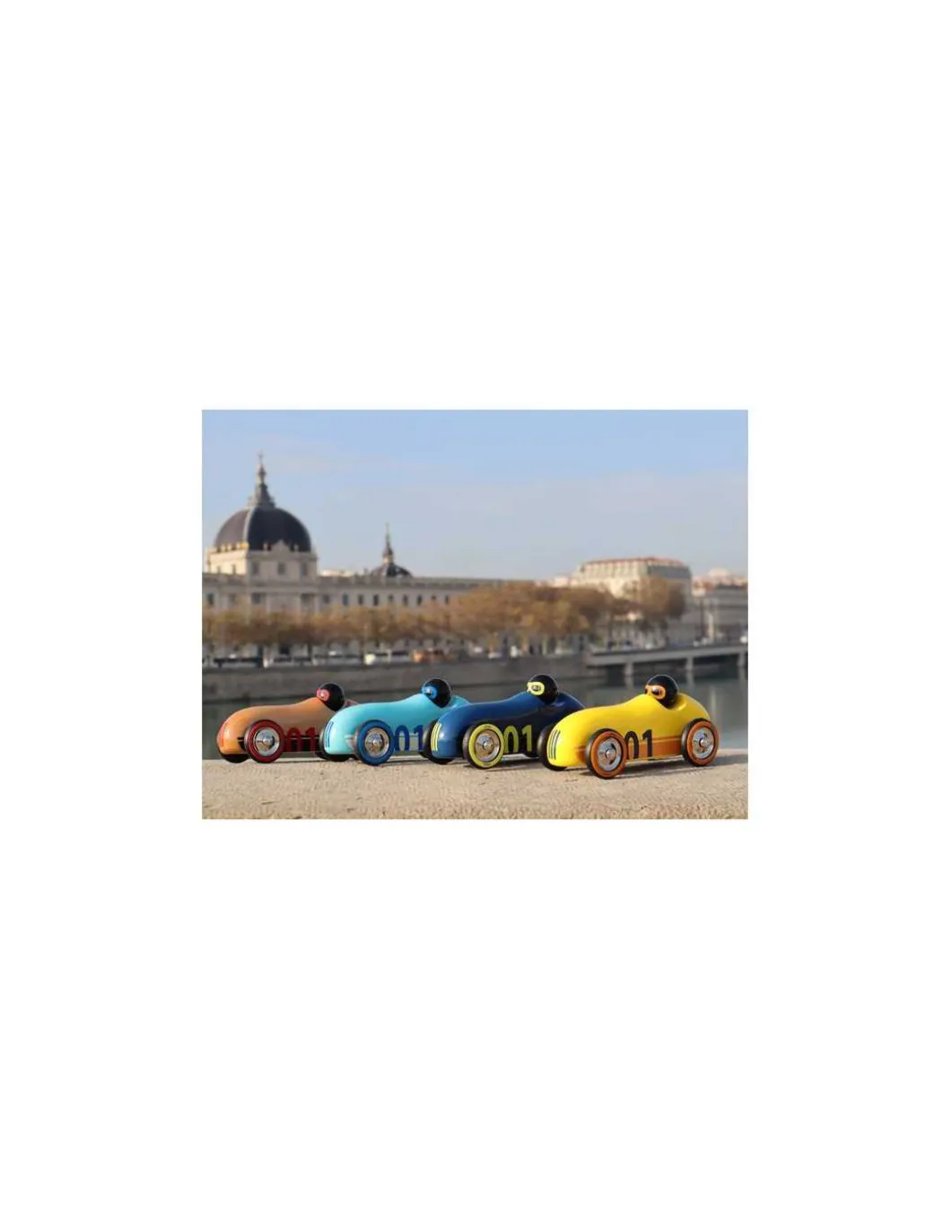 Voiture en bois naturel Old sport Compet’ - Vilac