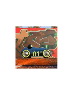 Voiture en bois Old sport Compet’ bleu nuit - Vilac