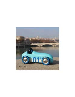 Voiture en bois Old sport Compet’ Turquoise - Vilac