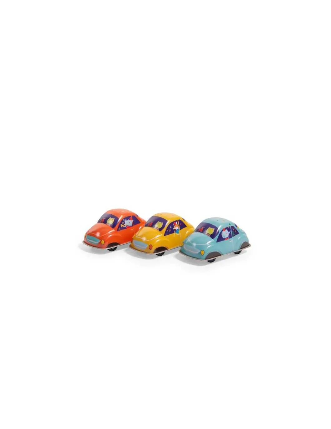 Voiture en métal à friction orange - Moulin Roty