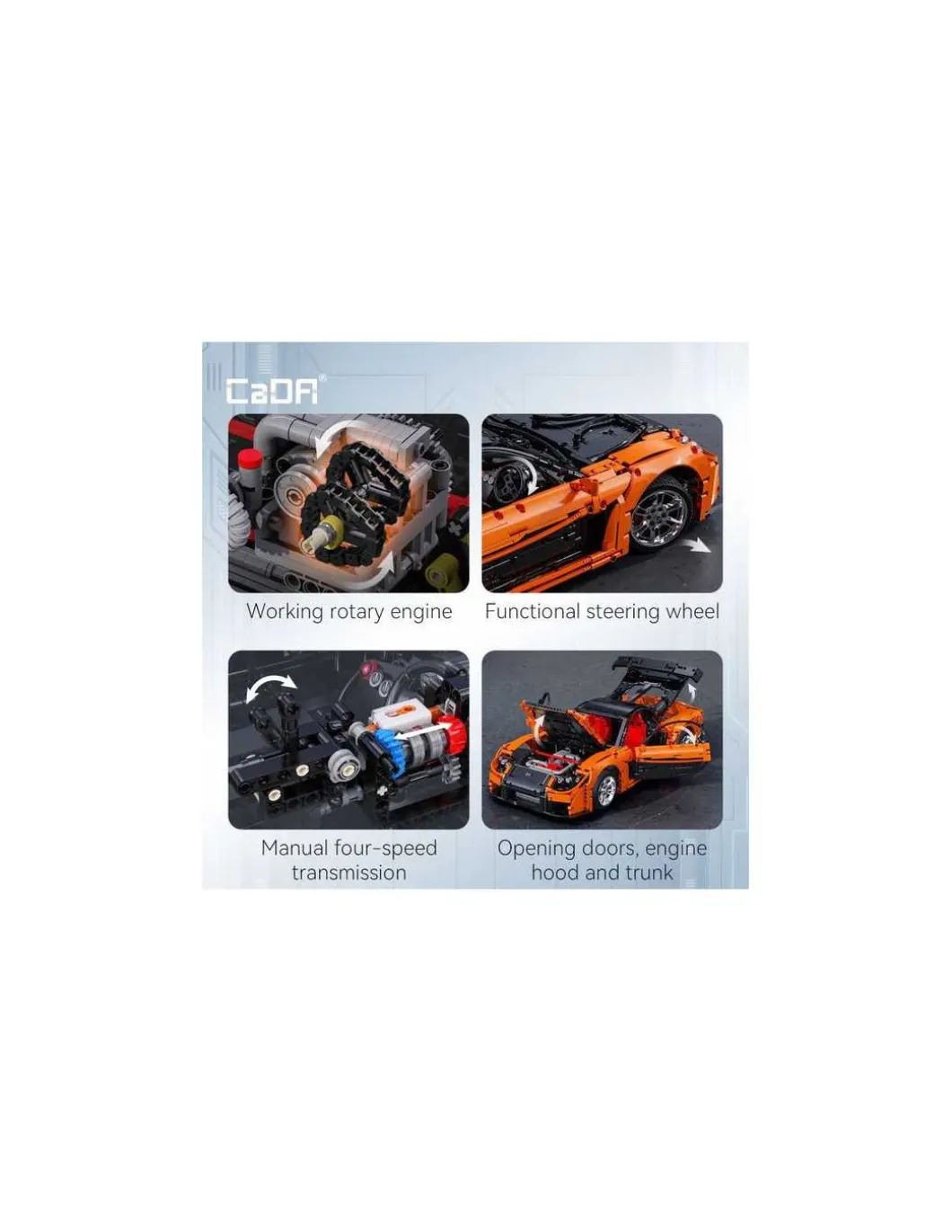 Voiture Mazda RX-7 3305 pièces - CaDA Master