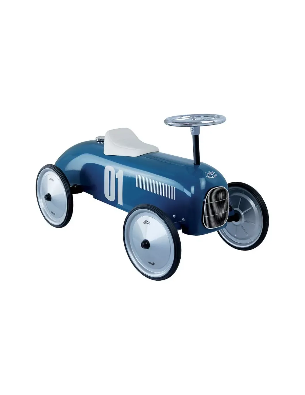 Voiture porteur métal bleu pétrole - Vilac