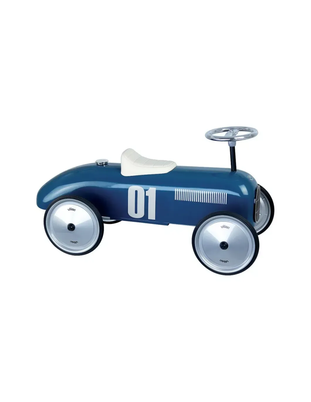Voiture porteur métal bleu pétrole - Vilac