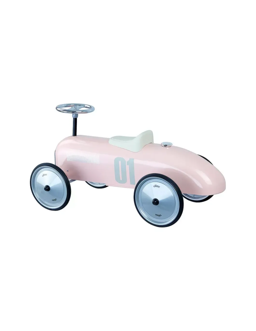 Voiture porteur métal rose tendre - Vilac